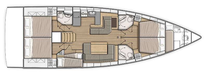 Sailing yacht Oceanis 51.1 Aloha