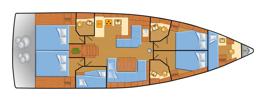 Segelyachten Oceanis 51.1 Aquaris