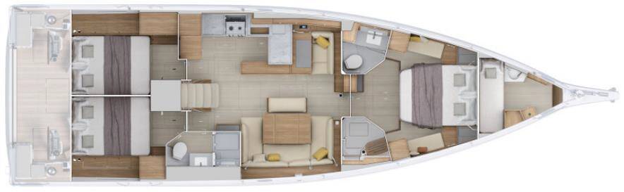 Segelyachten Oceanis 52 Tinčika