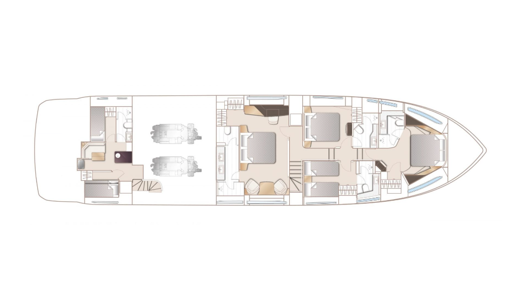 Luxury motor yacht Princess Y85 Vista
