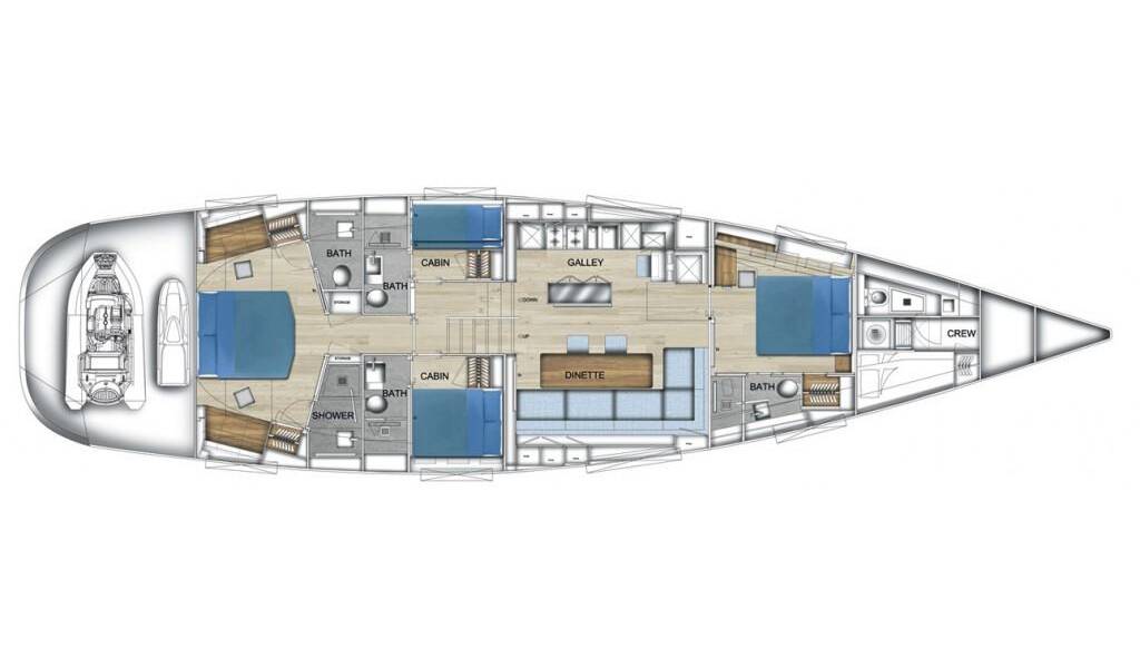Luxury sailing yacht Silent 76 Gigreca
