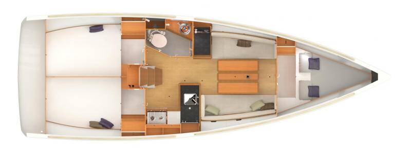 Sailing yacht Sun Odyssey 349 Cherie Bibi