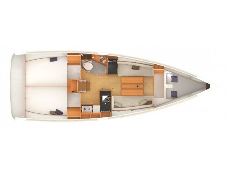 Sailing yacht Sun Odyssey 349 Popeye