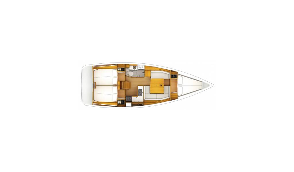 Sailing yacht Sun Odyssey 379 talelli