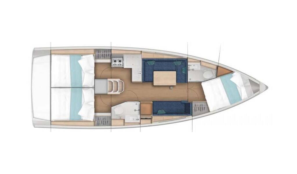 Sailing yacht Sun Odyssey 380 Golden eye