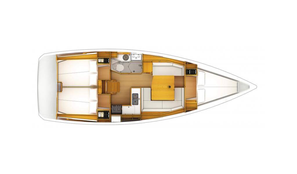 Sailing yacht Sun Odyssey 389 Eol