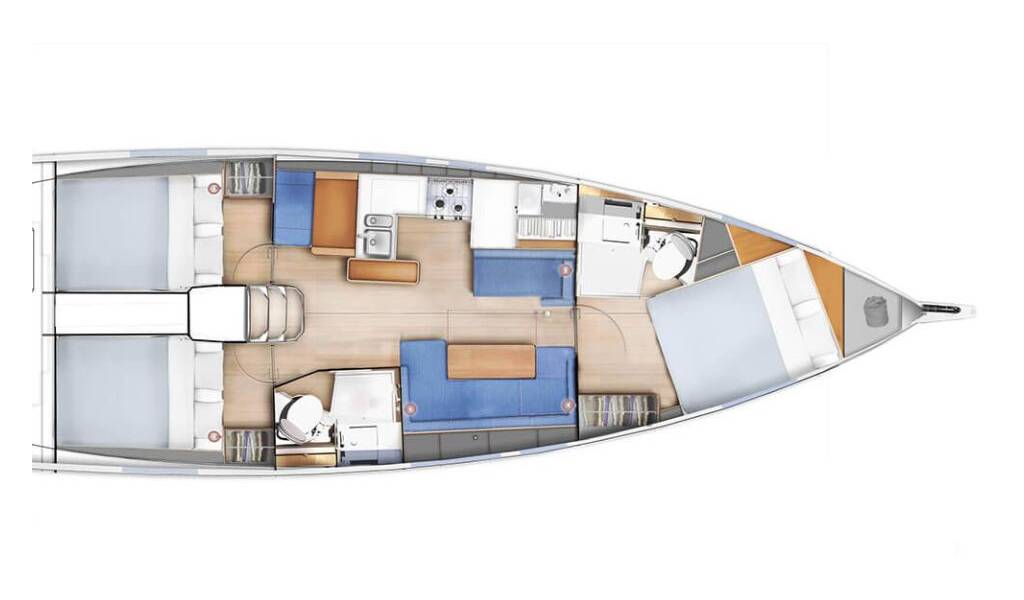 Sailing yacht Sun Odyssey 410 Chimera
