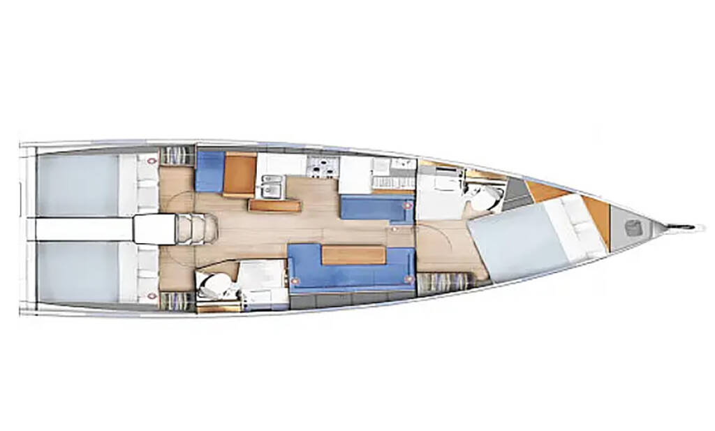 Sailing yacht Sun Odyssey 410 Vague
