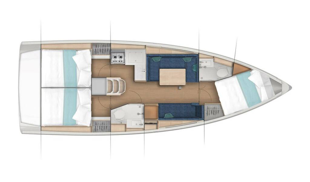 Sailing yacht Sun Odyssey 410 Wind Kiss