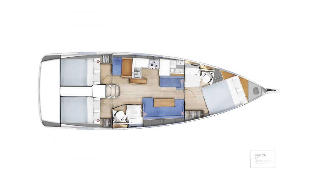Sailing yacht Sun Odyssey 410 Lucia