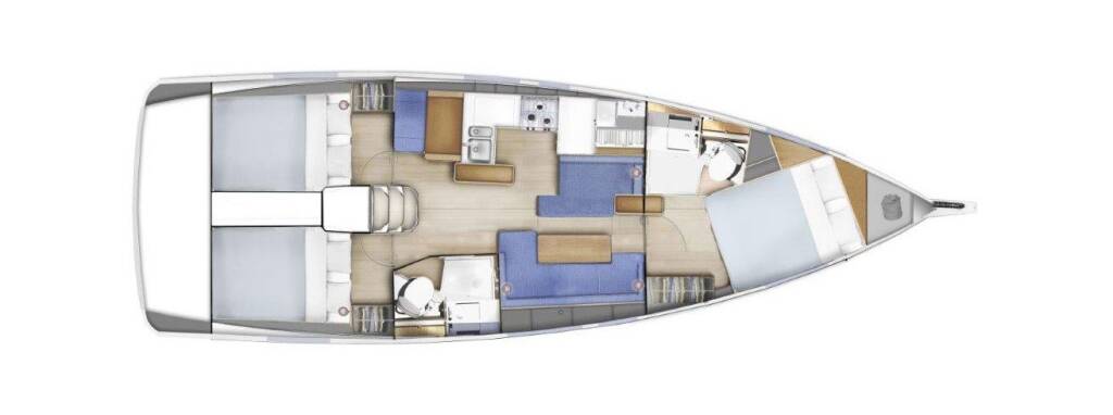 Sailing yacht Sun Odyssey 410 First Date