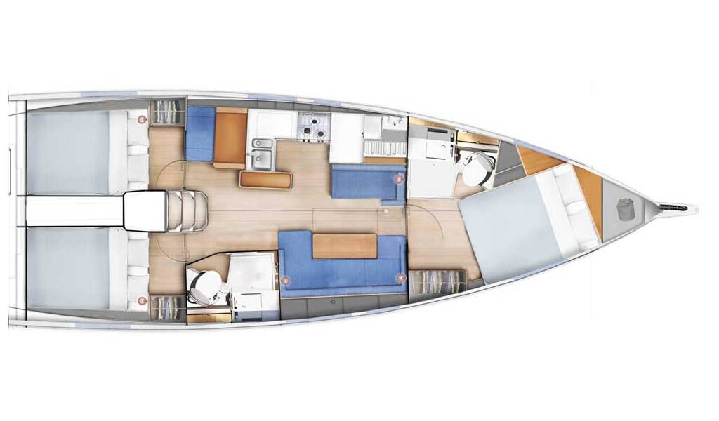 Sailing yacht Sun Odyssey 410 Rocketman