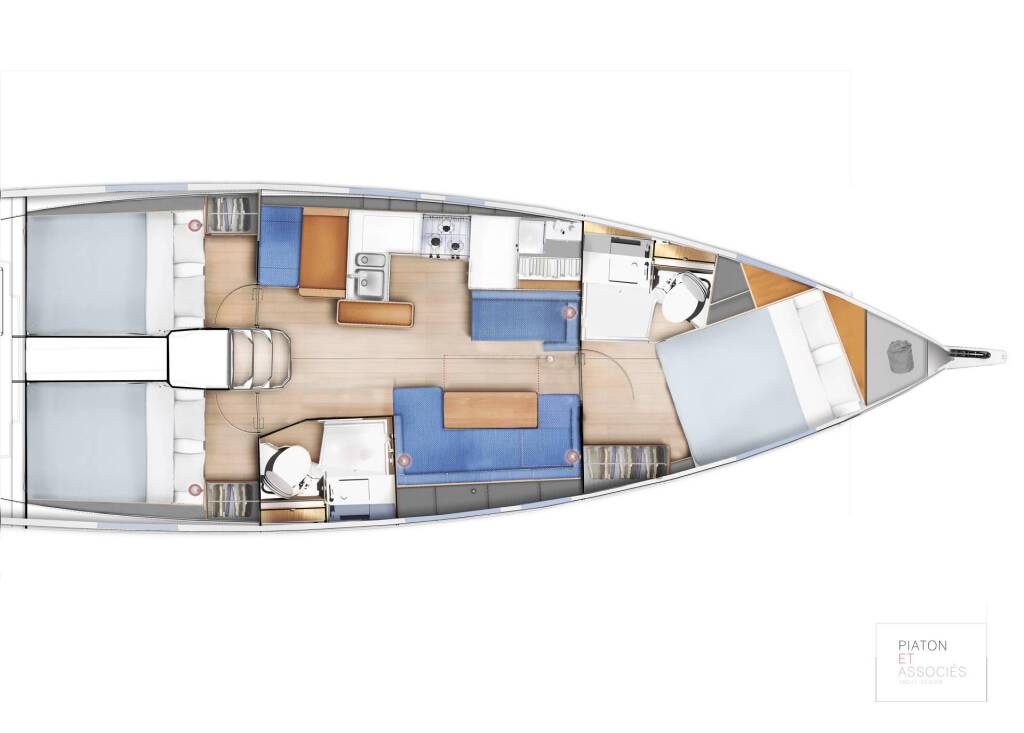 Sailing yacht Sun Odyssey 410 Aquaholic