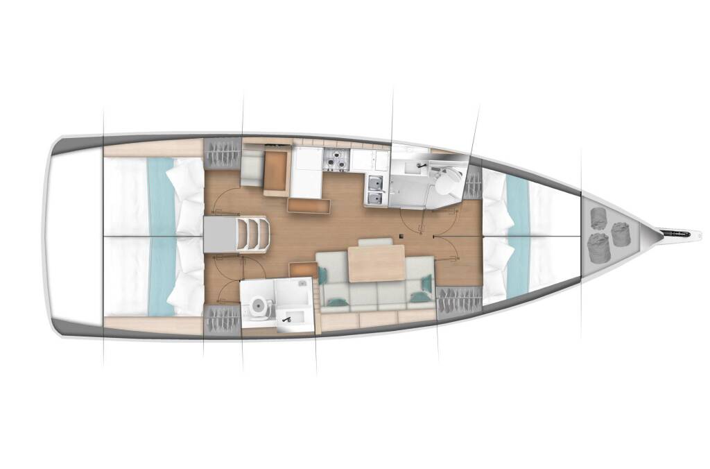 Sailing yacht Sun Odyssey 440 Loleta