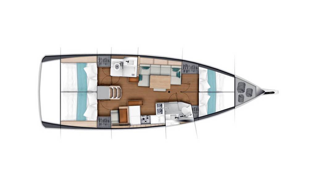 Sailing yacht Sun Odyssey 440 La Baavca 588/2025
