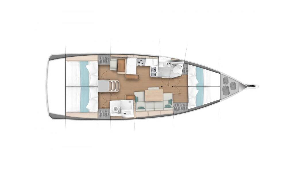 Segelyachten Sun Odyssey 440 Anda
