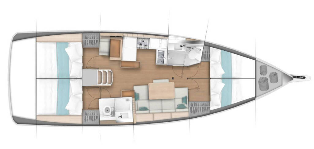 Sailing yacht Sun Odyssey 440 ECONOMY