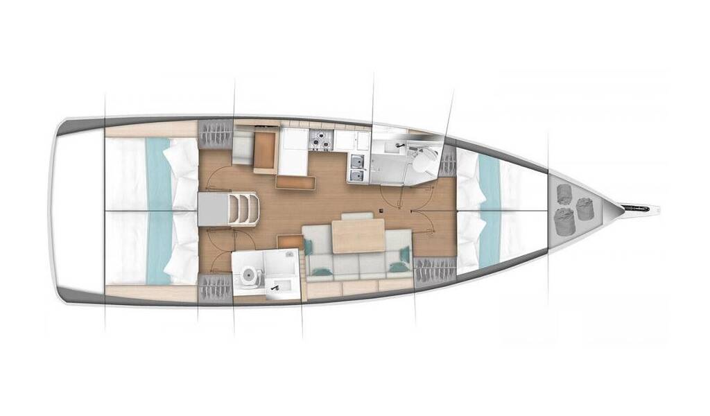 Sailing yacht Sun Odyssey 440 Roma
