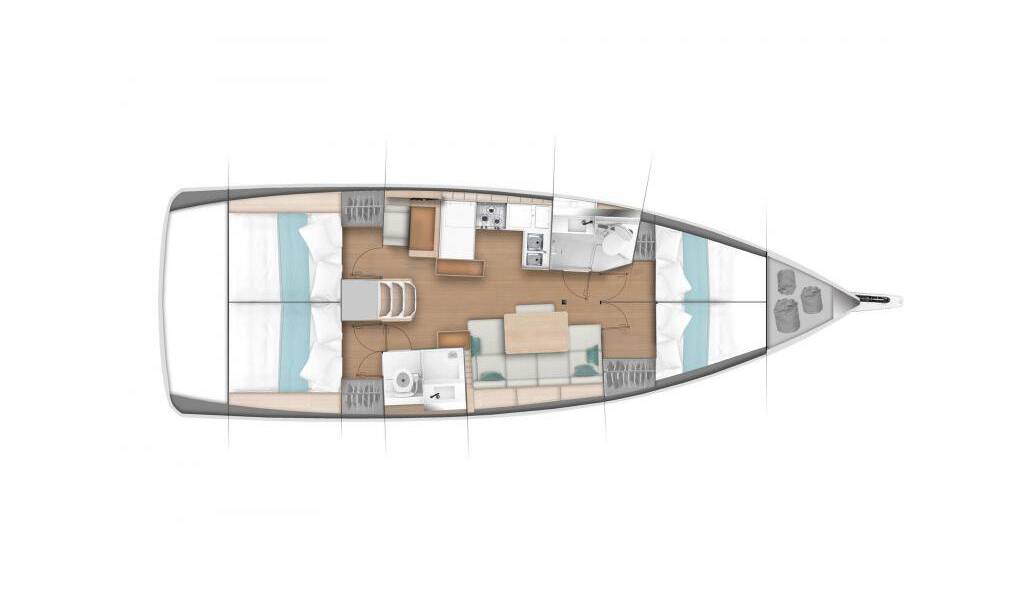 Segelyachten Sun Odyssey 440 Deep Water
