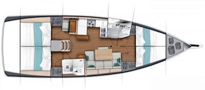 Sailing yacht Sun Odyssey 440 Lefkippi 