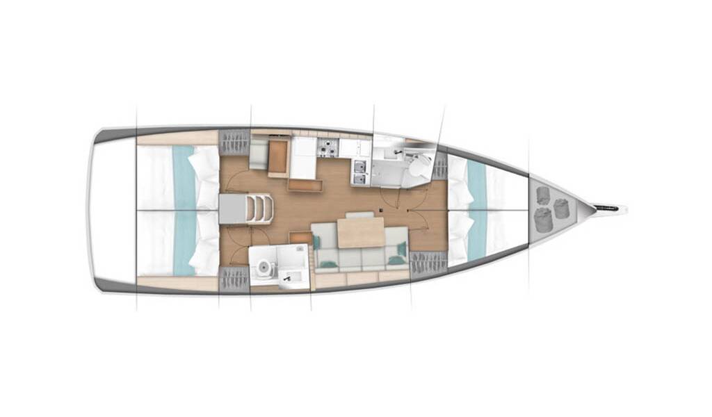 Sailing yacht Sun Odyssey 440 Agrippa 