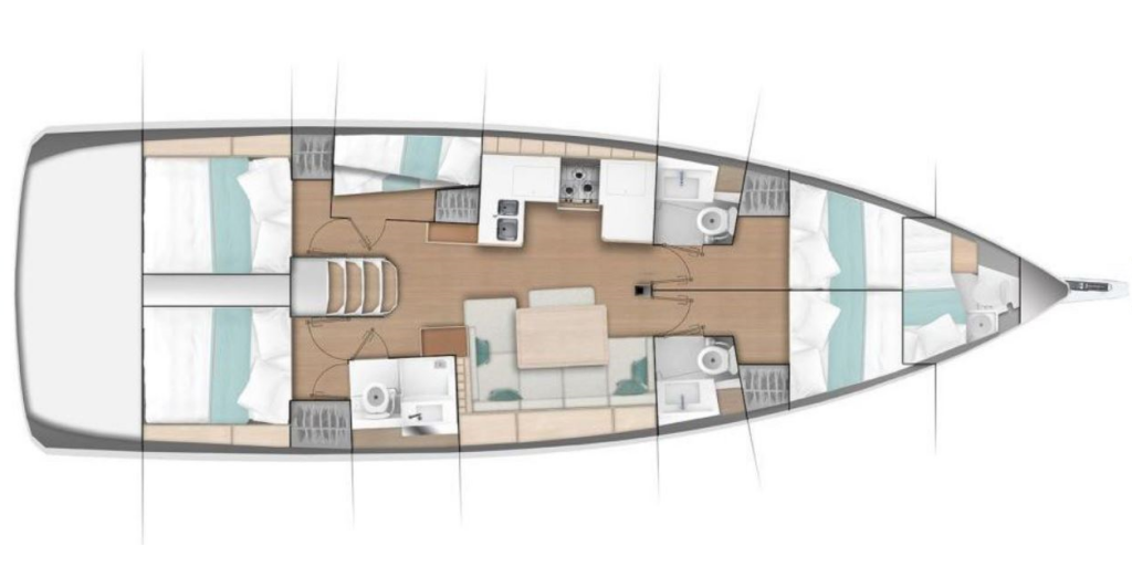 Segelyachten Sun Odyssey 490 Goldfish