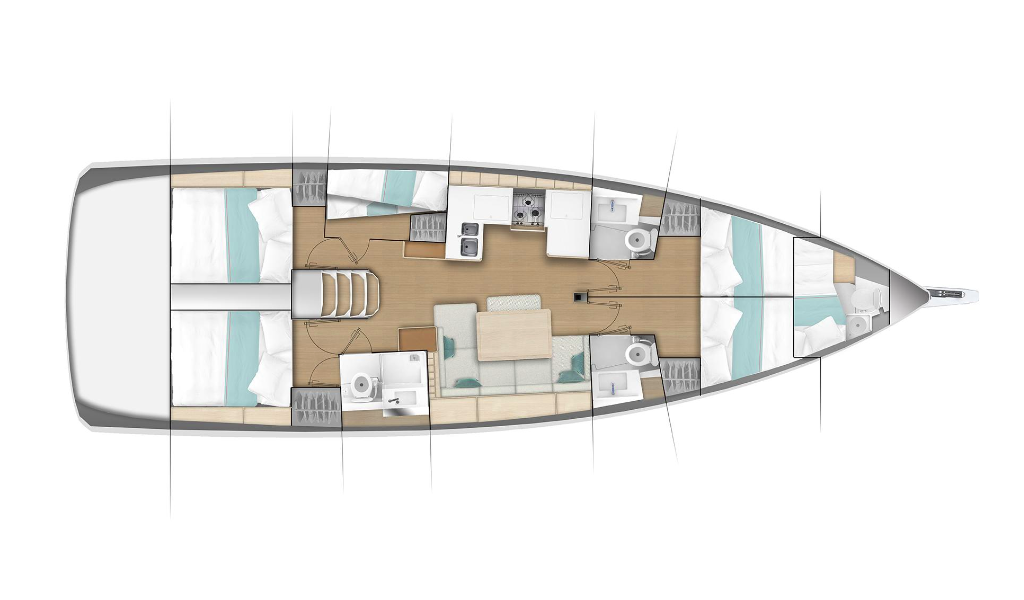 Segelyachten Sun Odyssey 490 Goldfish
