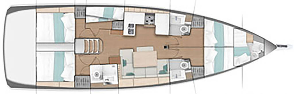 Sailing yacht Sun Odyssey 490 ECONOMY