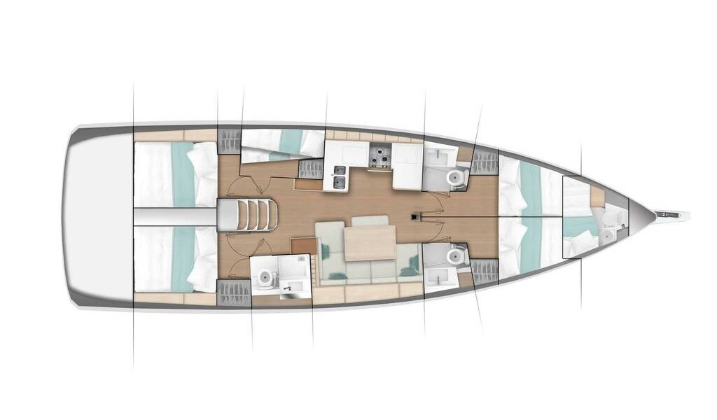 Sailing yacht Sun Odyssey 490 Oracle