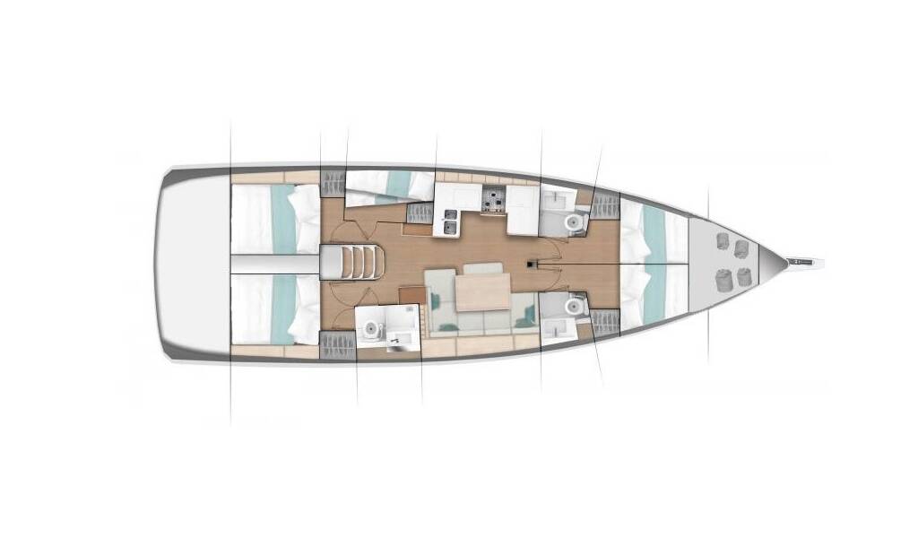 Segelyachten Sun Odyssey 490 Pollux