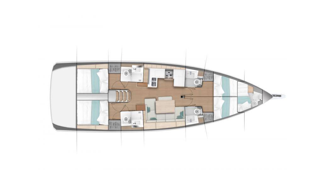 Sailing yacht Sun Odyssey 490 Pnoe