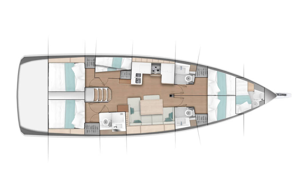 Sailing yacht Sun Odyssey 490 Notus