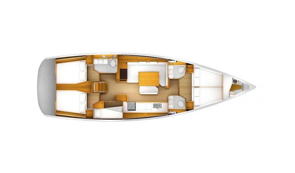 Sailing yacht Sun Odyssey 519 Bianca Lady Gio