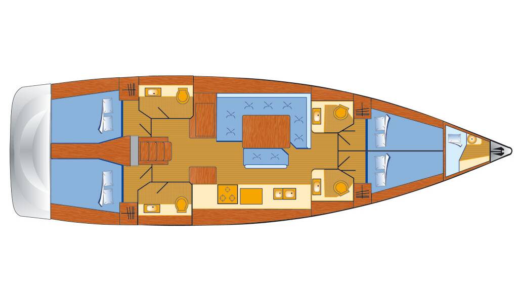 Sailing yacht Sun Odyssey 519 Alea