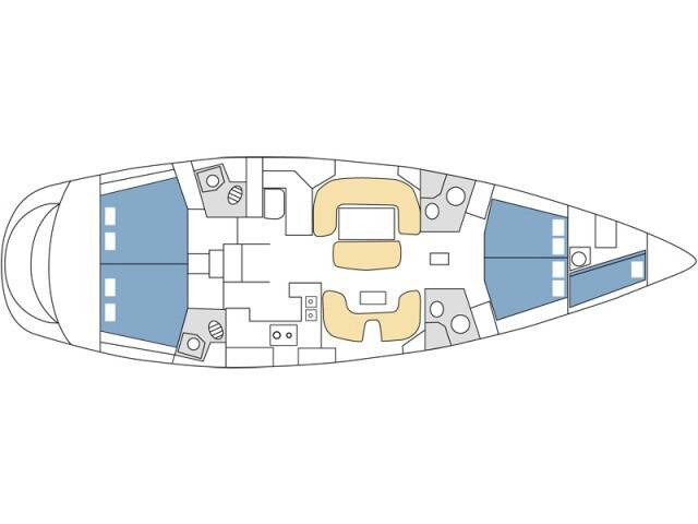 Sailing yacht Sun Odyssey 54 DS Veni